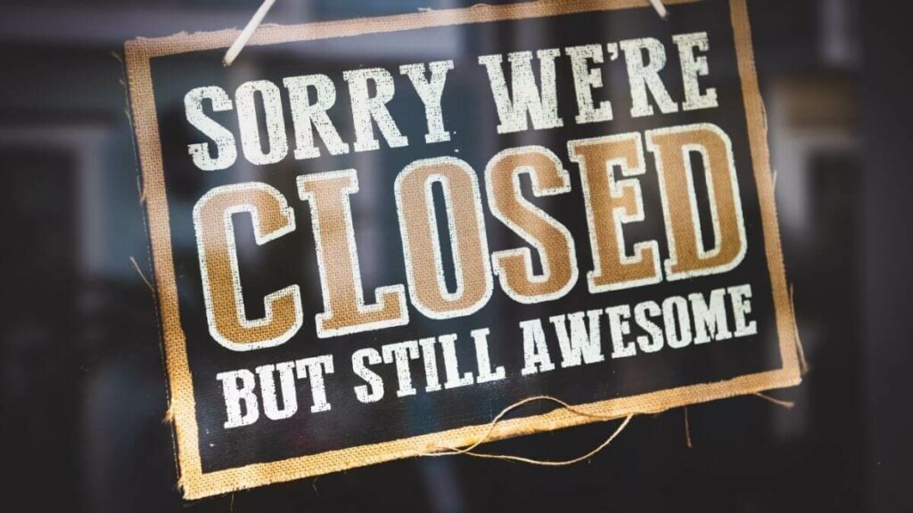 Small business closed for Easter weekend